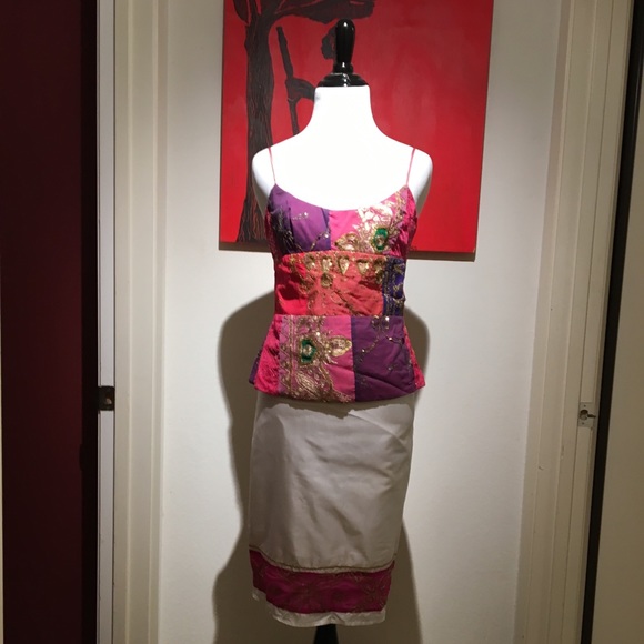 Two piece True Couture Open Back Top & Skirt - Picture 1 of 7